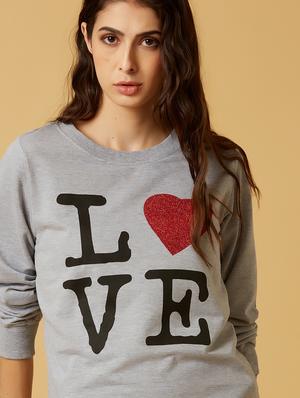 grey cotton regular sweatshirt - 17749984 - Standard Image - 5