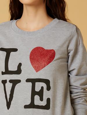 grey cotton regular sweatshirt - 17749984 - Standard Image - 6