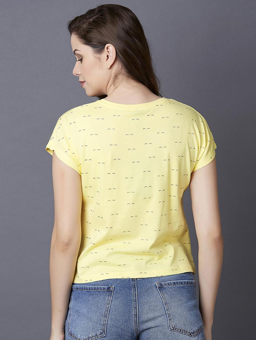 round neck printed tee - 17750036 - Zoom Image - 3