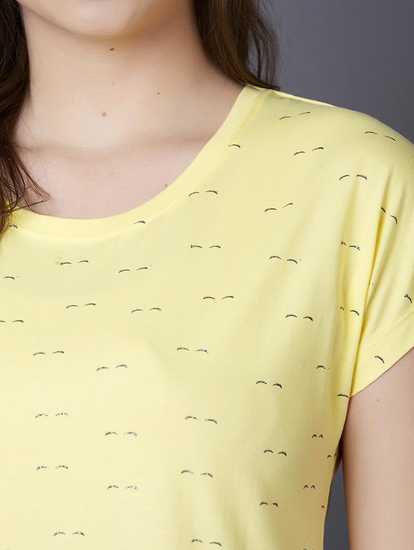 round neck printed tee - 17750036 - Zoom Image - 6