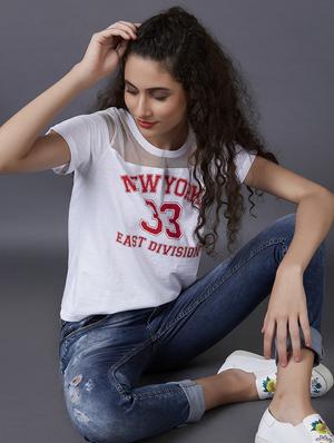 net yoke t-shirt - 17750047 - Standard Image - 2