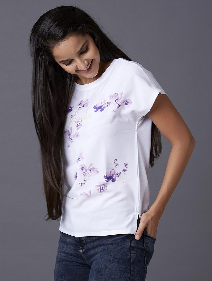 round neck graphic tee - 17750085 - Zoom Image - 2