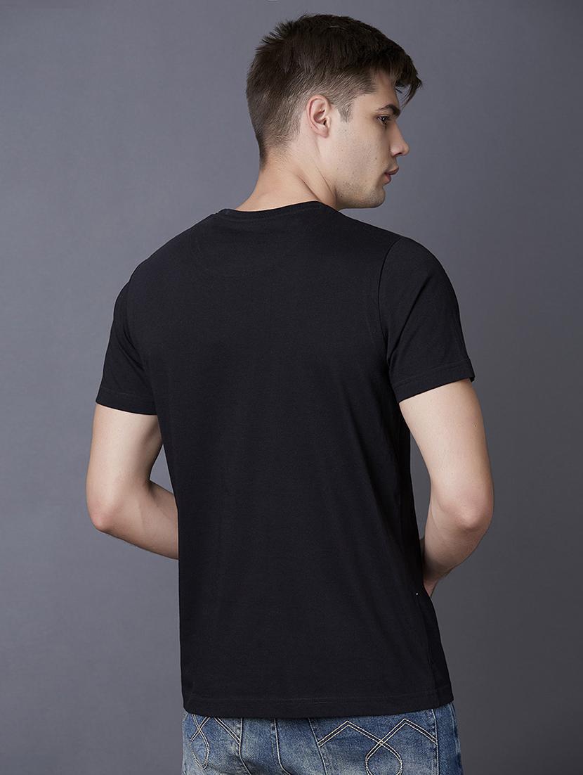 black printed t-shirt - 17750389 - Zoom Image - 3