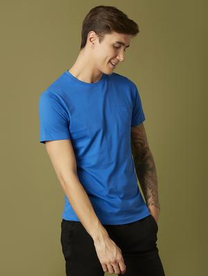 blue printed pocket t-shirt - 17750477 - Standard Image - 2
