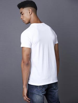 white printed t-shirt - 17750505 - Standard Image - 3
