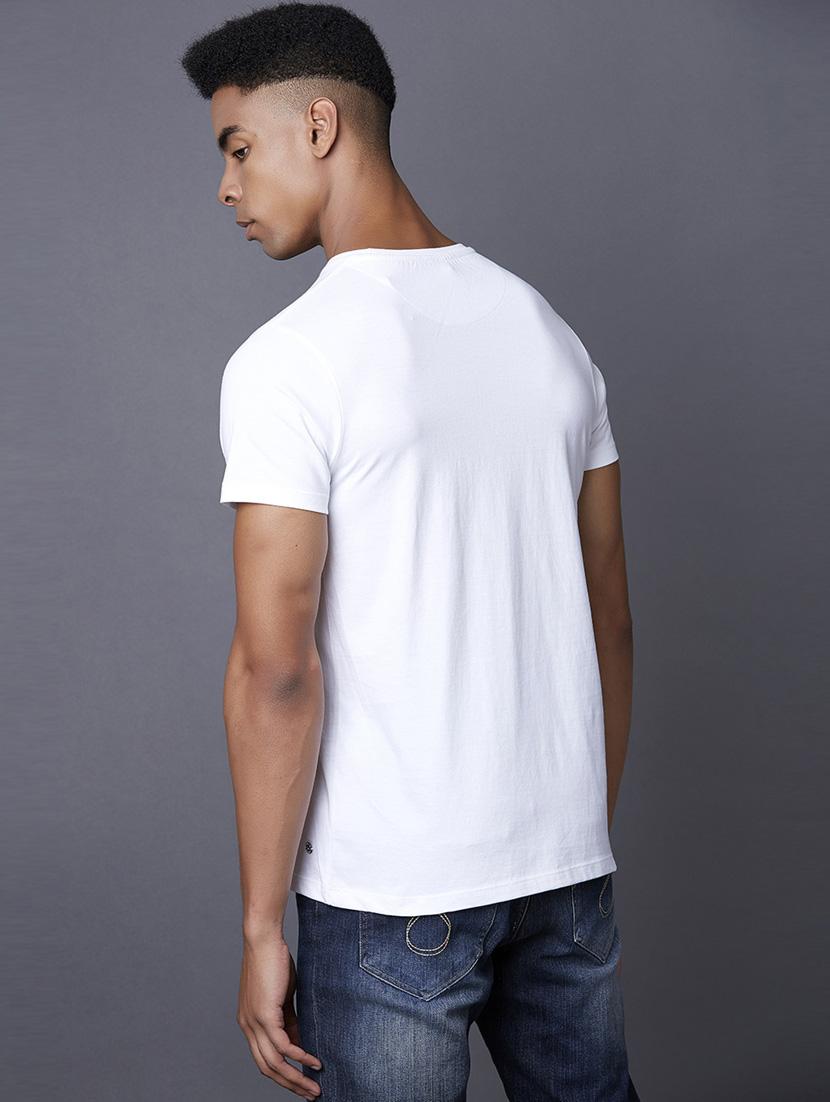 white printed t-shirt - 17750505 - Zoom Image - 3