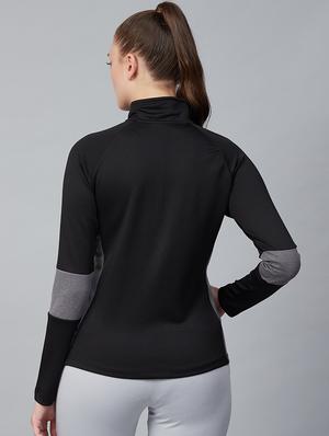 black polyester regular sweatshirt - 17750699 - Standard Image - 3