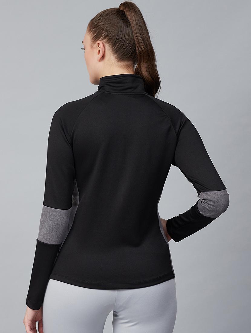 black polyester regular sweatshirt - 17750699 - Zoom Image - 3