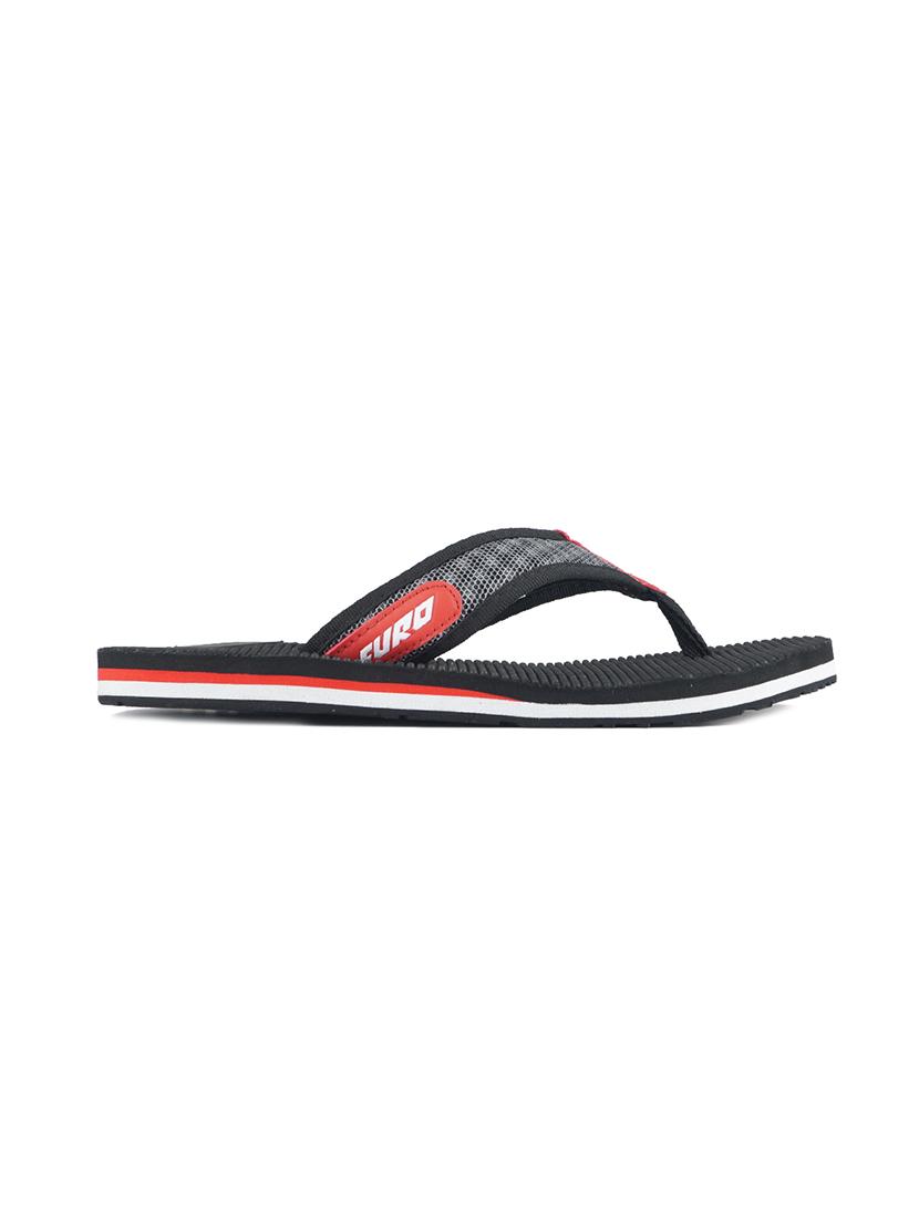 black fabric slip on flip flops - 17750752 - Zoom Image - 3