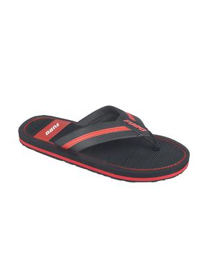 black synthetic & mesh slip on flip flops - 17750754 - Standard Image - 2