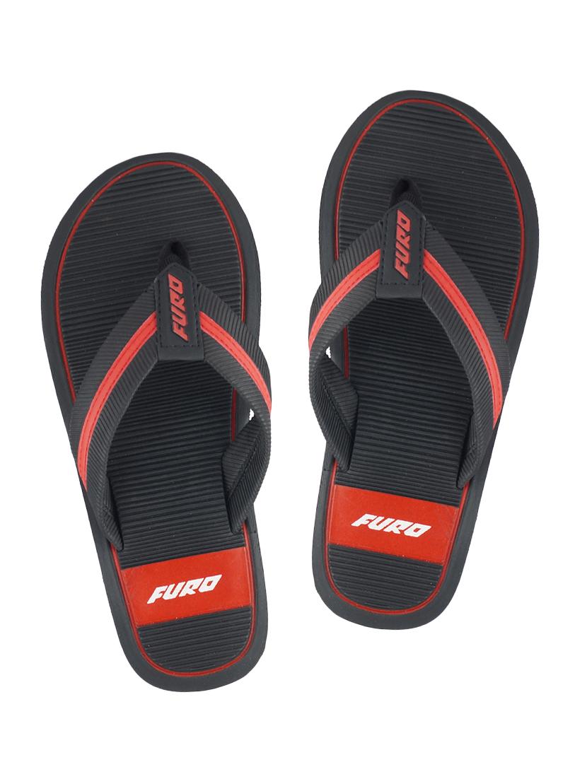 black synthetic & mesh slip on flip flops - 17750754 - Zoom Image - 1