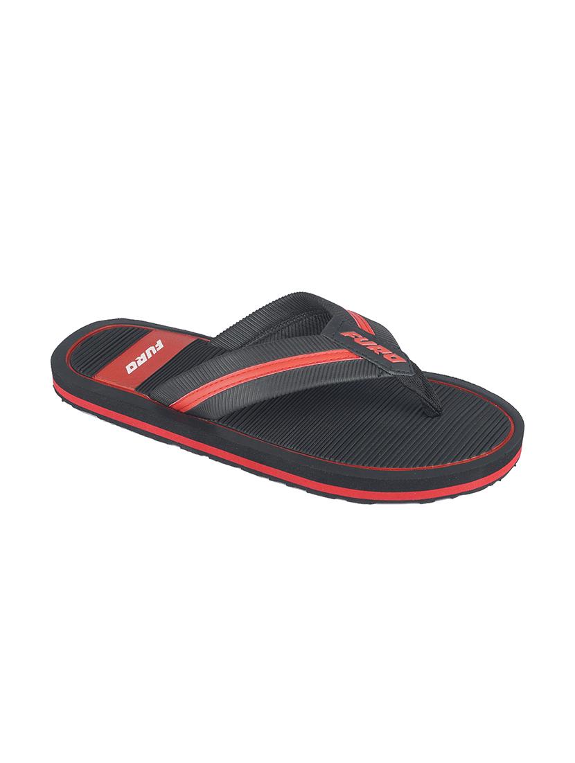 black synthetic & mesh slip on flip flops - 17750754 - Zoom Image - 2