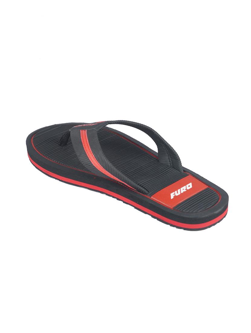 black synthetic & mesh slip on flip flops - 17750754 - Zoom Image - 4