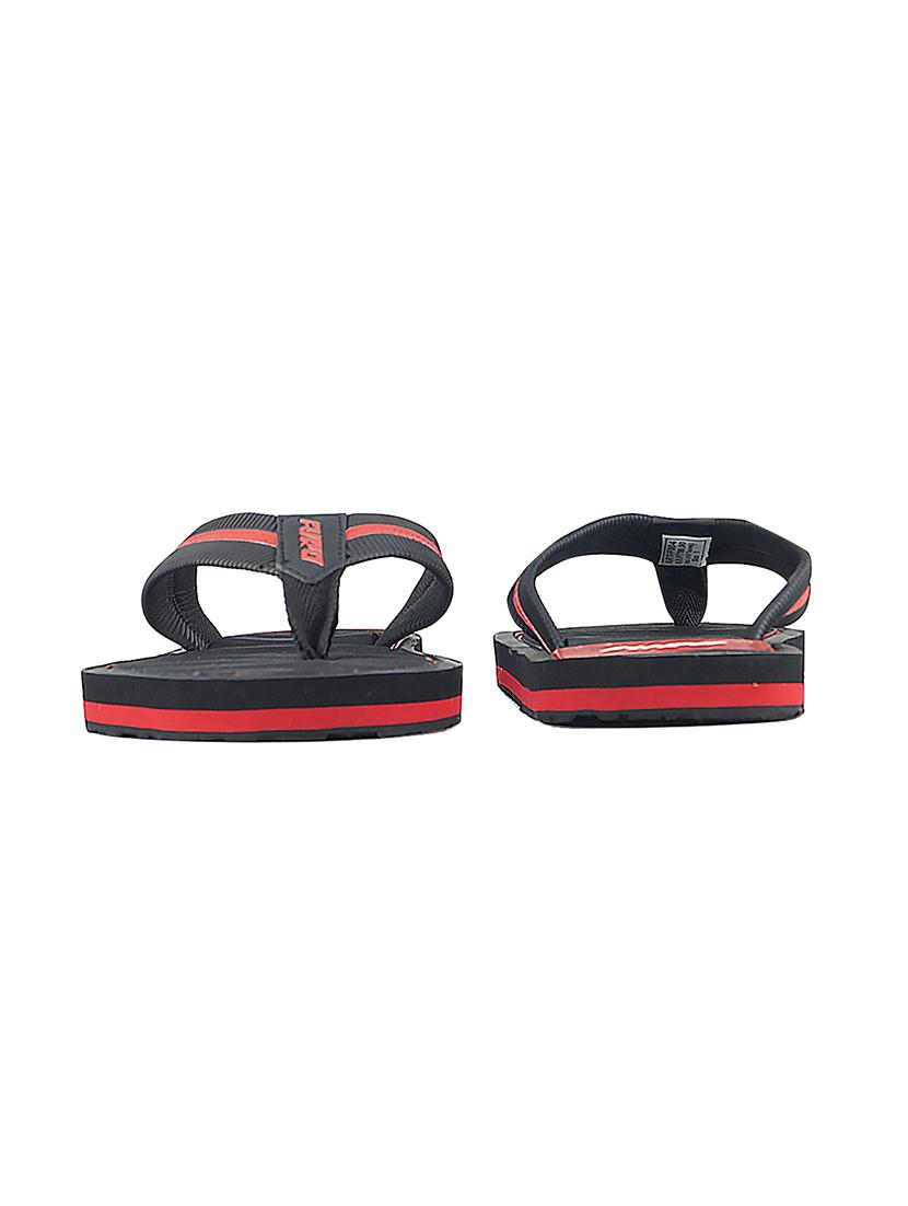 black synthetic & mesh slip on flip flops - 17750754 - Zoom Image - 5