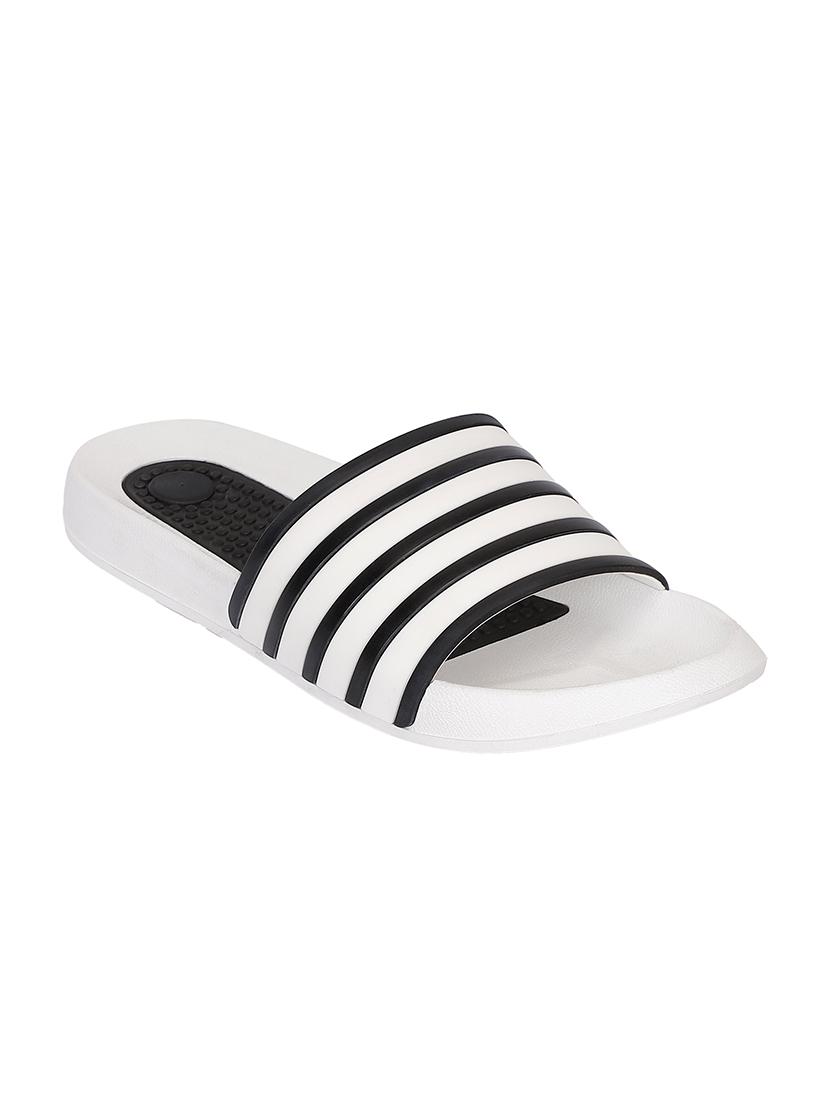 white pvc slip on flip flops - 17750789 - Zoom Image - 1