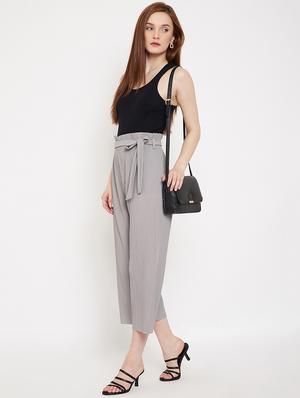 tie front relaxed fit palazzo - 17750797 - Standard Image - 4