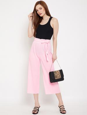 tie front relaxed fit palazzo - 17750798 - Standard Image - 4