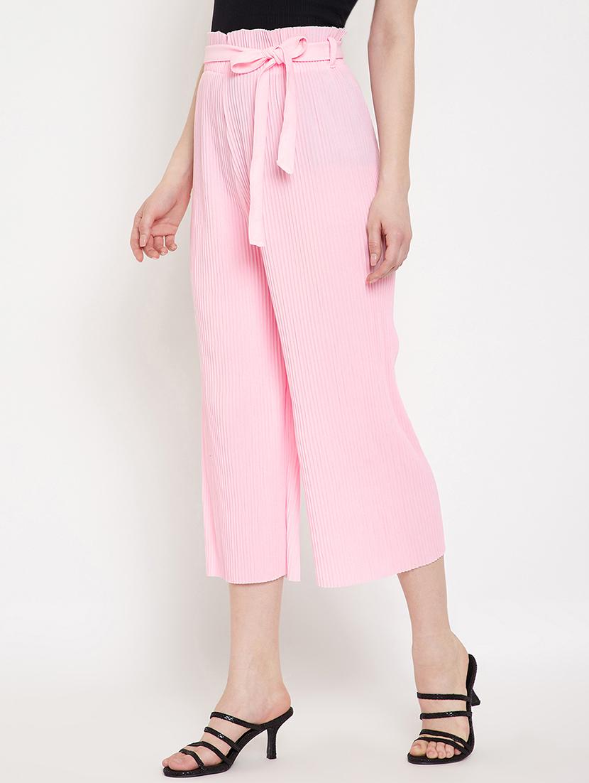 tie front relaxed fit palazzo - 17750798 - Zoom Image - 2