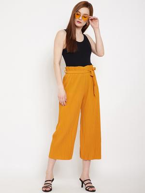 high rise relaxed fit palazzo - 17750800 - Standard Image - 4