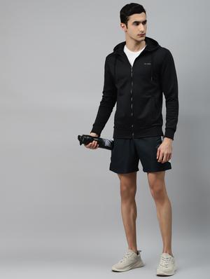 black solid casual jacket - 17750863 - Standard Image - 4