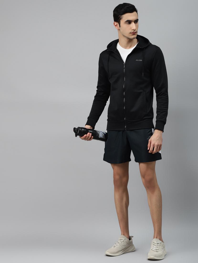 black solid casual jacket - 17750863 - Zoom Image - 4