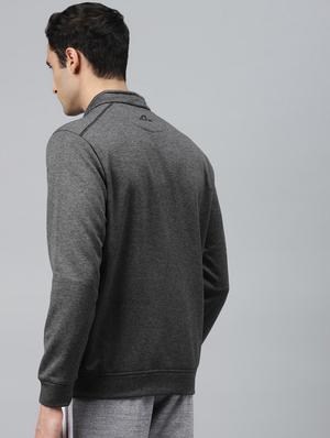 grey solid casual jacket - 17750869 - Standard Image - 3