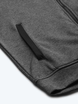 grey solid casual jacket - 17750869 - Standard Image - 4