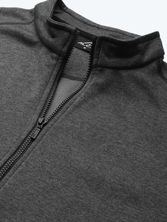 grey solid casual jacket - 17750869 - Zoom Image - 5