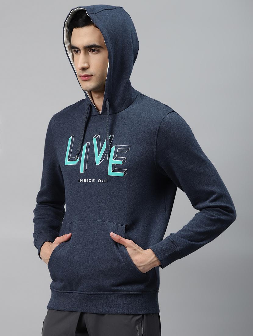 navy blue printed sweatshirt - 17750877 - Zoom Image - 2