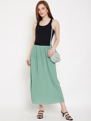 high rise accordion pleated skirt - 17750922 - Standard Image - 4