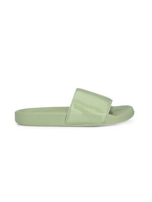 green mesh slides flip flops - 17750926 - Standard Image - 2