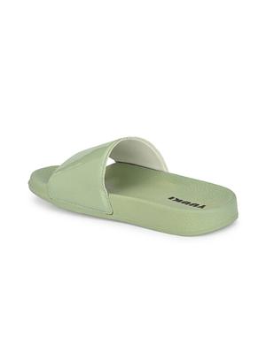 green mesh slides flip flops - 17750926 - Standard Image - 3