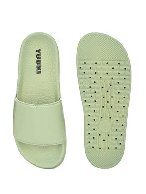 green mesh slides flip flops - 17750926 - Standard Image - 5