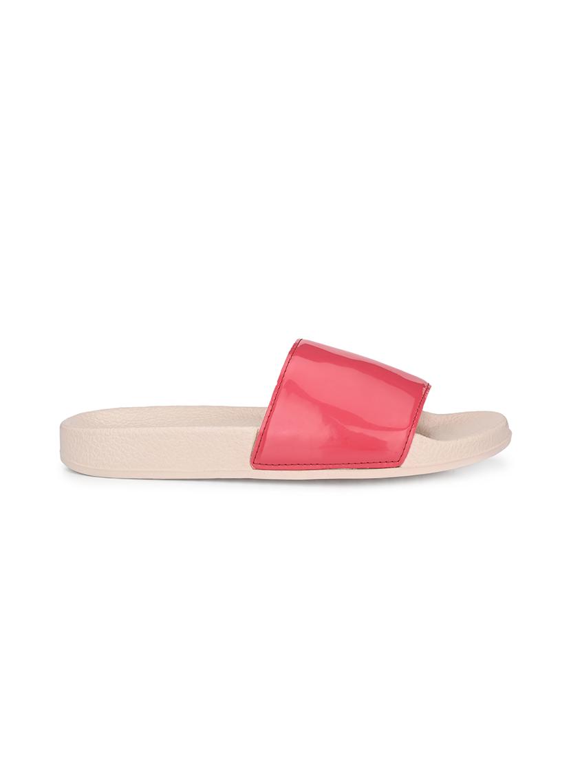 pink mesh slides flip flops - 17750927 - Zoom Image - 2
