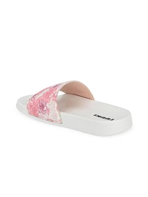 white mesh slides flip flops - 17750928 - Standard Image - 3