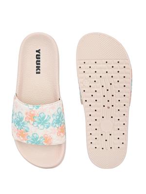 pink mesh slides flip flops - 17750929 - Standard Image - 4