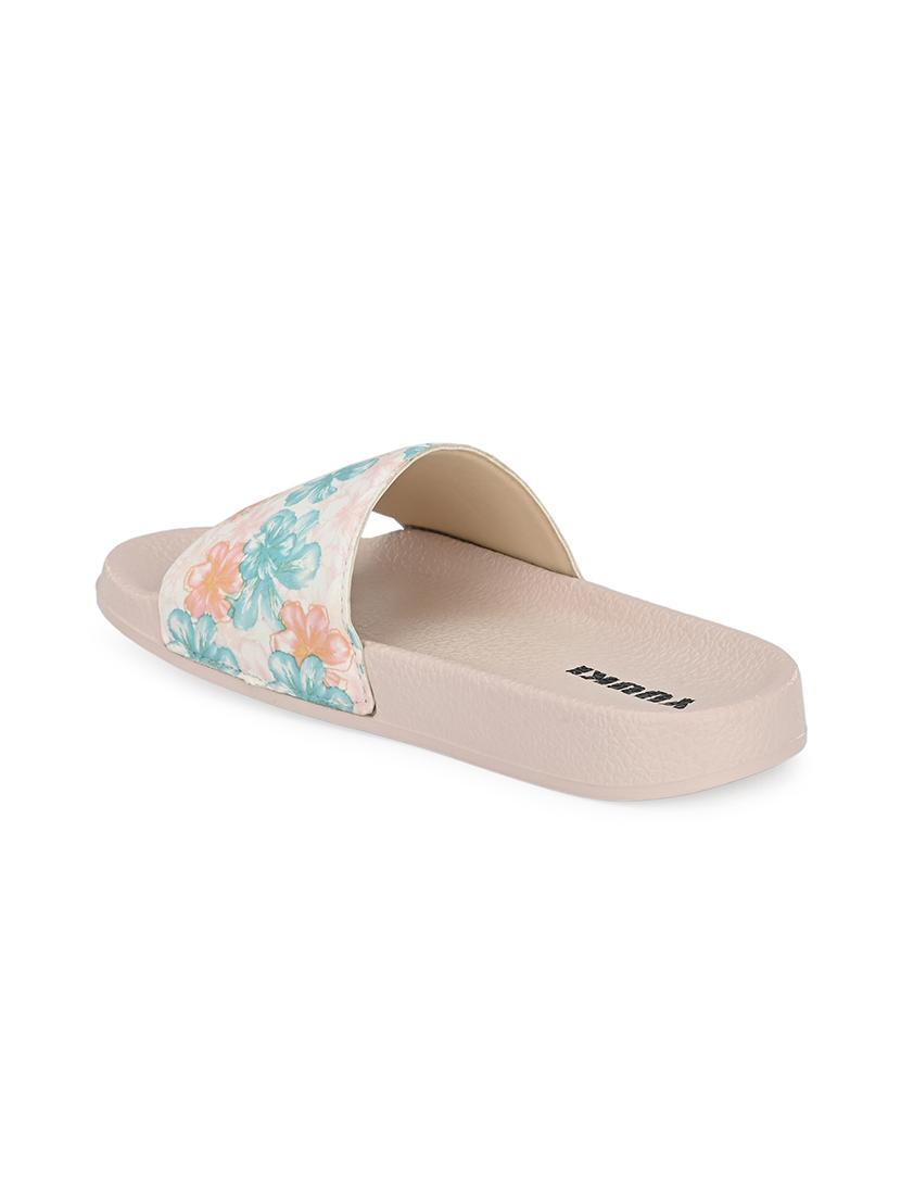 pink mesh slides flip flops - 17750929 - Zoom Image - 3