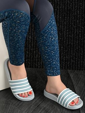 blue slip on flip flops - 17750937 - Standard Image - 5