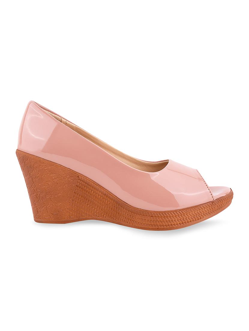 pink synthetic platforms pumps - 17750980 - Zoom Image - 2