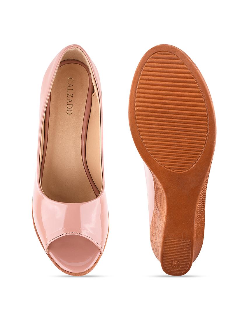 pink synthetic platforms pumps - 17750980 - Zoom Image - 4