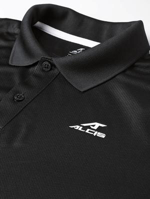 black solid polo t-shirt - 17751791 - Standard Image - 5