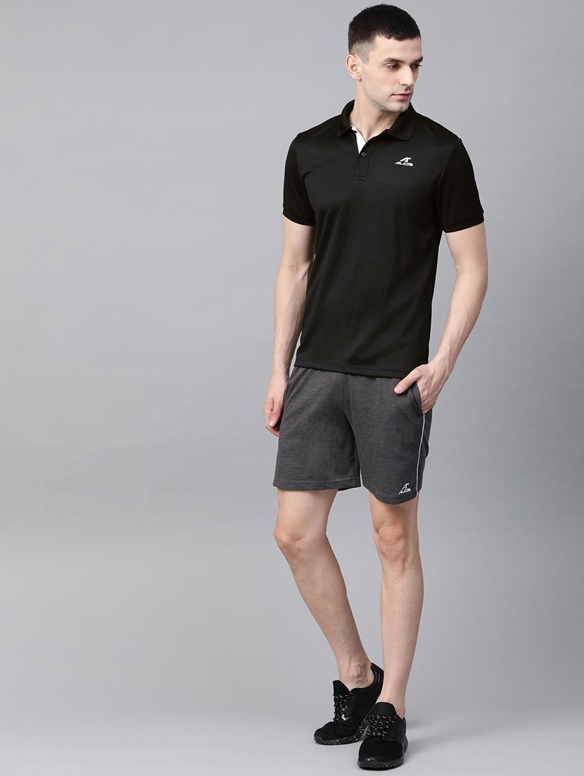 black solid polo t-shirt - 17751791 - Zoom Image - 4
