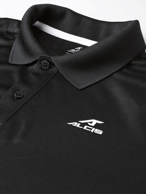 black solid polo t-shirt - 17751791 - Zoom Image - 5