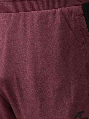 maroon side taped full length track pant - 17751804 - Standard Image - 5