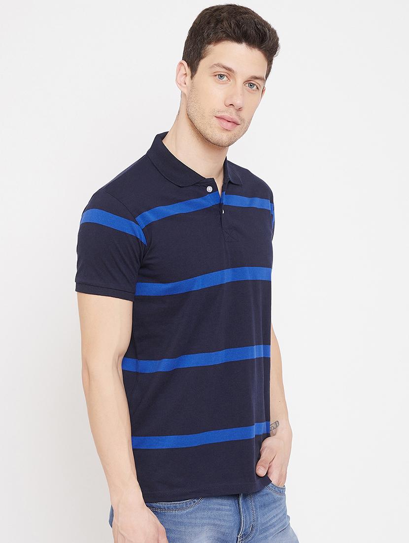 blue striped polo t-shirt - 17751829 - Zoom Image - 2