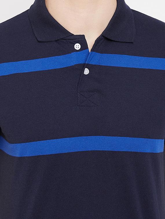 blue striped polo t-shirt - 17751829 - Zoom Image - 5