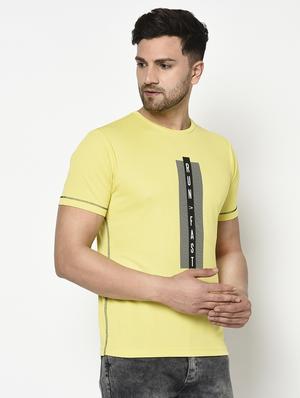 yellow typographic t-shirt - 17752029 - Standard Image - 2