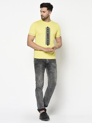 yellow typographic t-shirt - 17752029 - Standard Image - 4