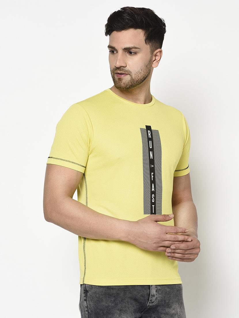 yellow typographic t-shirt - 17752029 - Zoom Image - 2