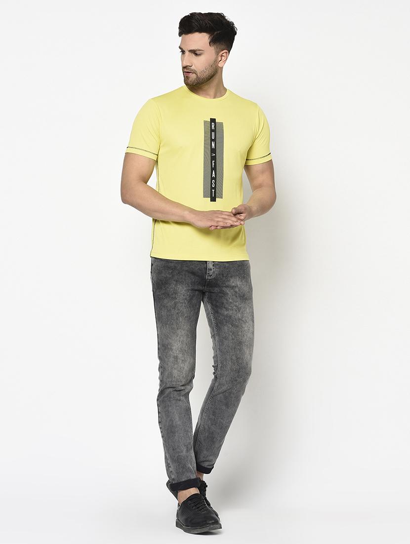 yellow typographic t-shirt - 17752029 - Zoom Image - 4